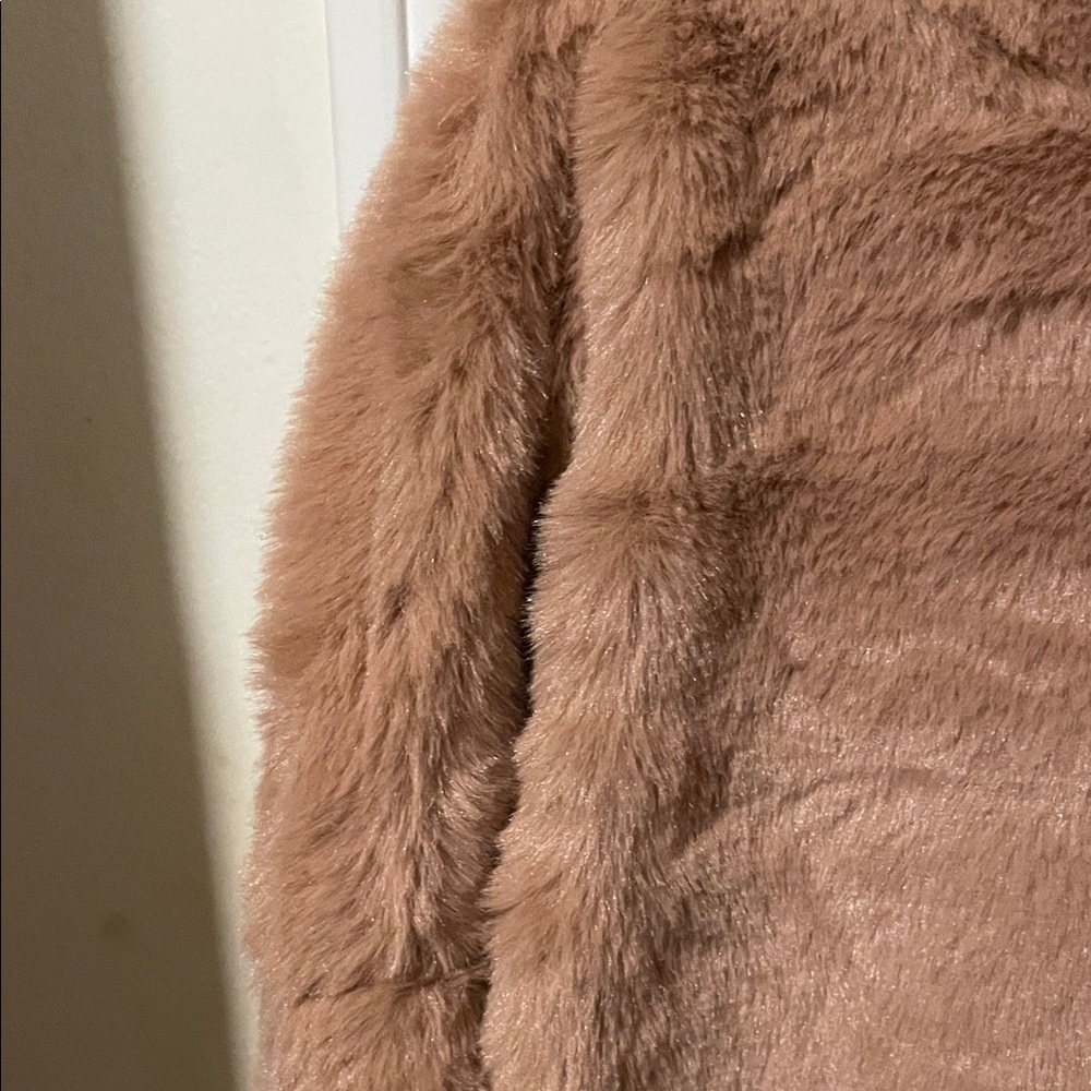 Easel Tan Fuzzy Hoodie Sweatshirt - Picture 8 of 13